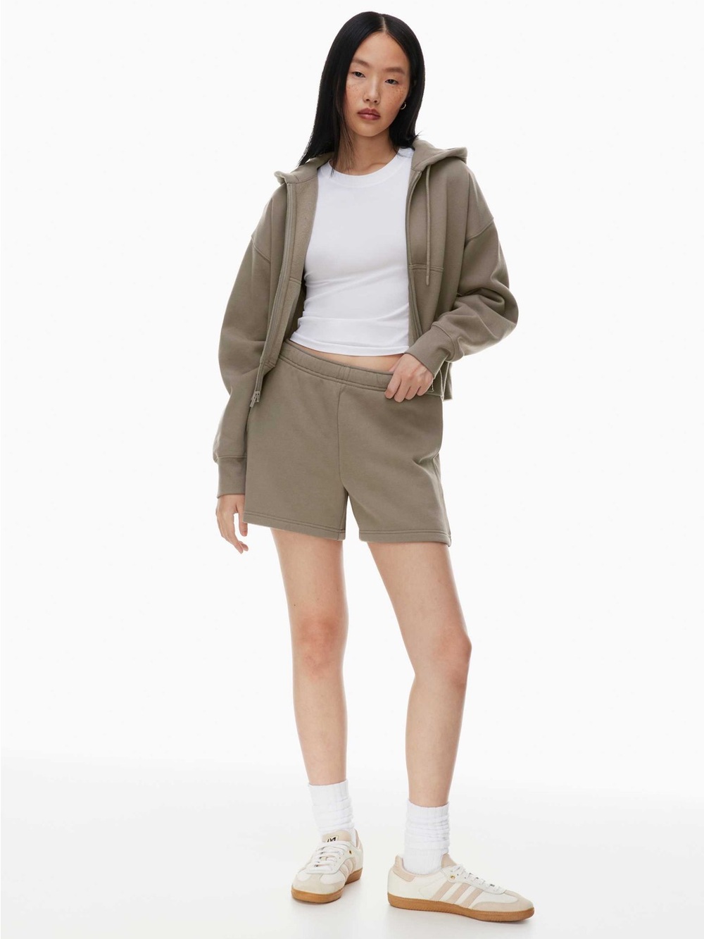TNA Cozy Fleece Boyfriend Shorts